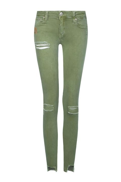 Pantaloni Destroyed Verde Militare