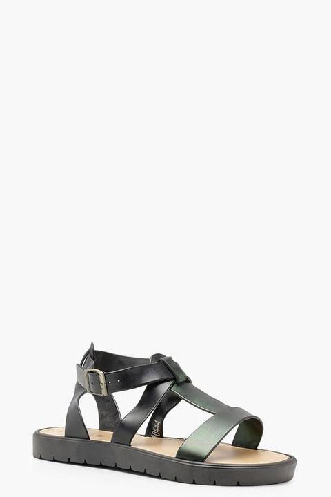 Cleated Strappy Sandals