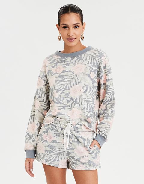 Tropical print sweatshirt Clearance