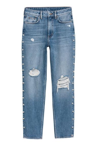 H & M - Slim Mom Jeans - Azul