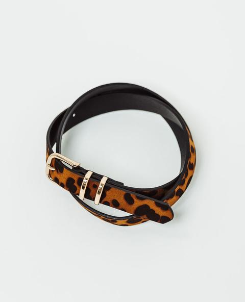 Cintura Con Stampa Leopardata