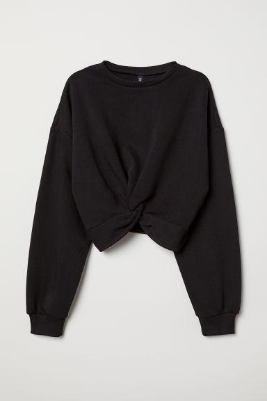 H & M - Felpa Con Nodi - Nero