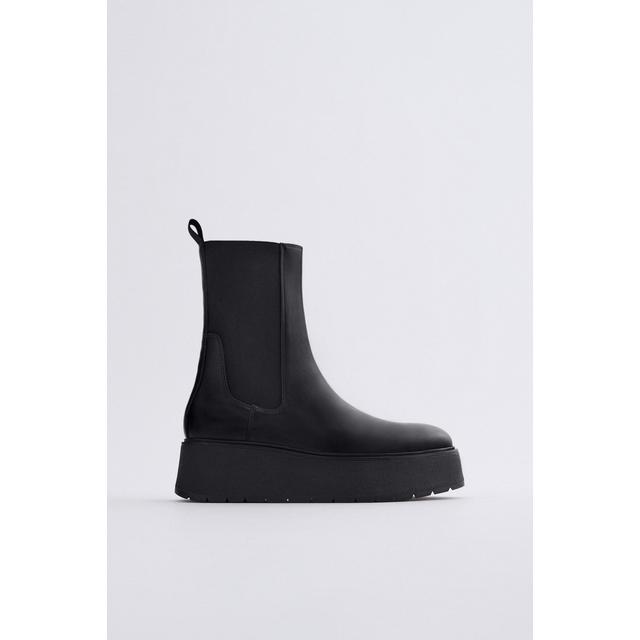 BOTIN TRACK PIEL - Negro | ZARA España