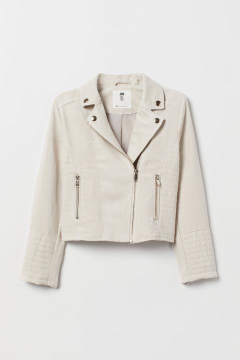 H & M - Giubbotto Biker - Beige