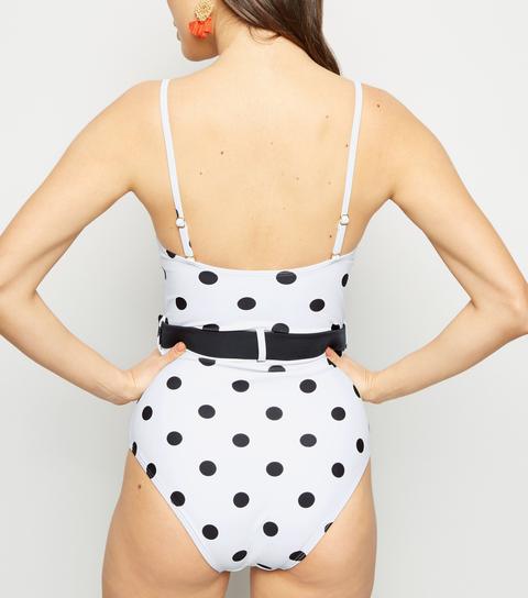 new look polka dot swimsuit