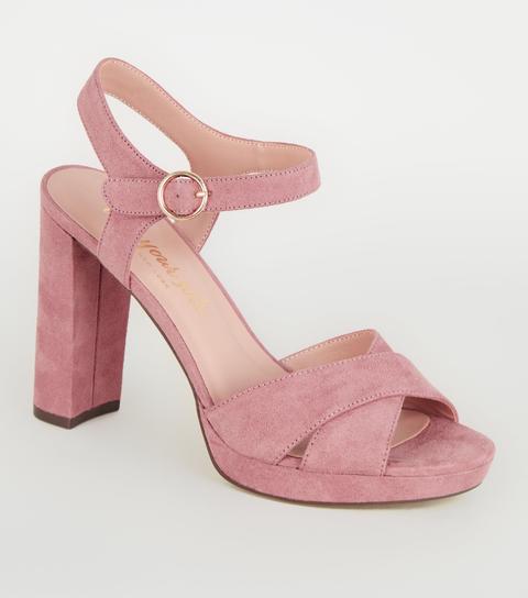 new look pink heels