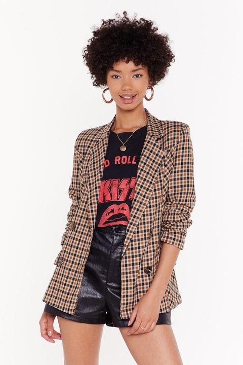 Checked Blazer