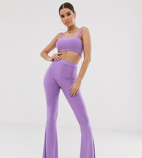 Fashionkilla - Pantalon Évasé - Lilas-violet