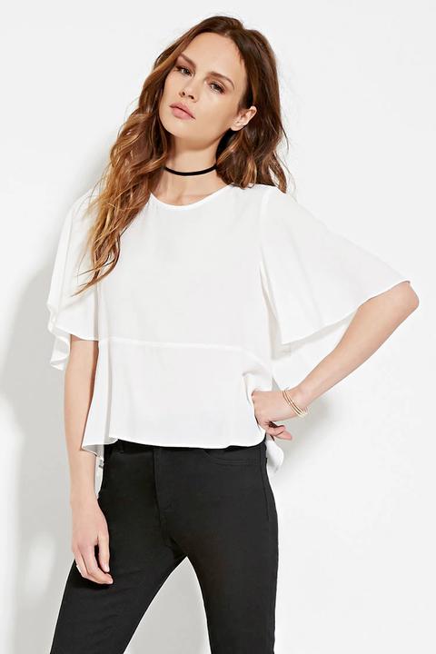 Blusa Manga Ancha - Contemporary