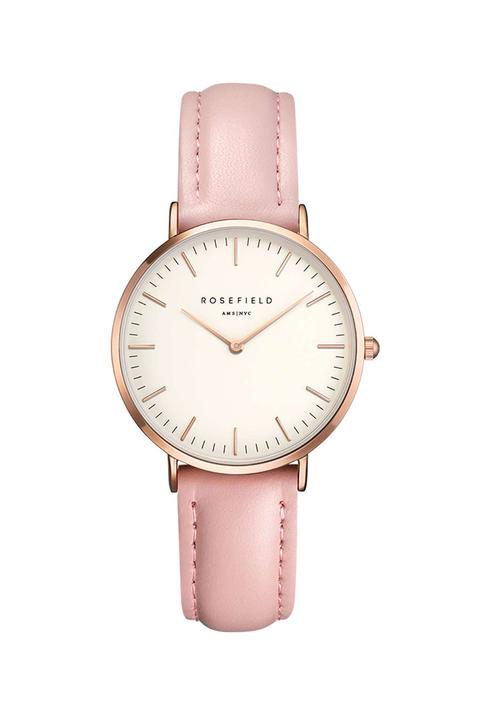 **the Tribeca White And Pink Rose Gold Watch By Rosefield