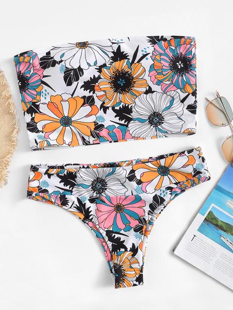 Set De Bikini Floral Al Azar