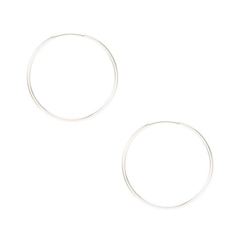 Silver 25mm Hoop Earrings