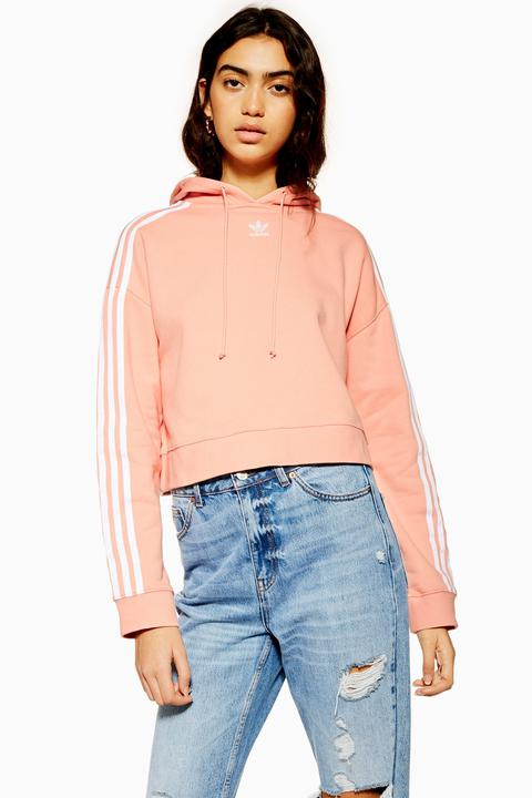 adidas pink cropped hoodie