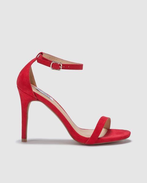 Fórmula Joven - Sandalias De Tacón De Mujer De Color Rojo Con Tacón Alto