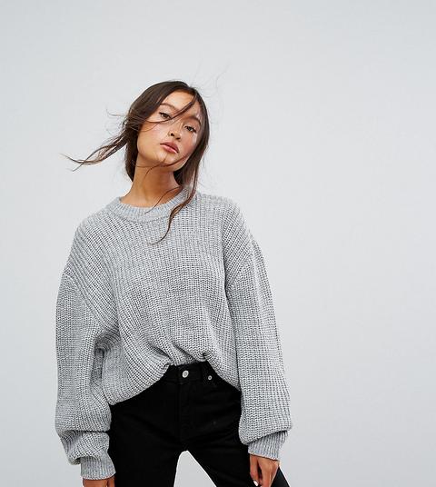 Weekday Huge Knit Jumper-grey