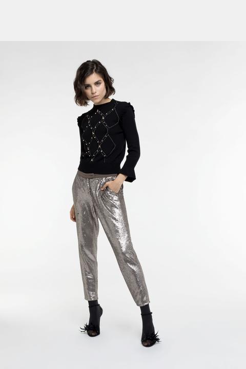 Pantalone Paillettes All Over