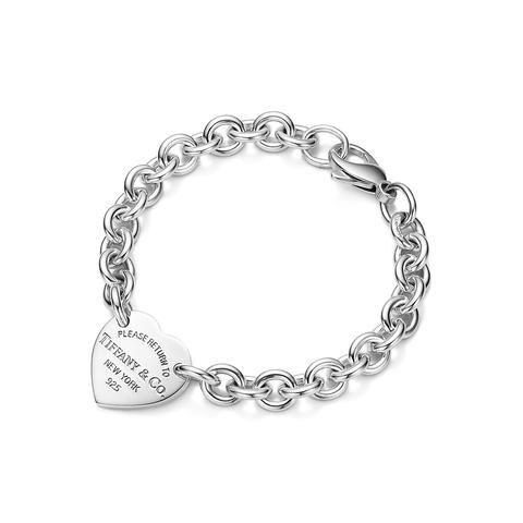 Return To Tiffany™ Heart Tag Bracelet In Silver