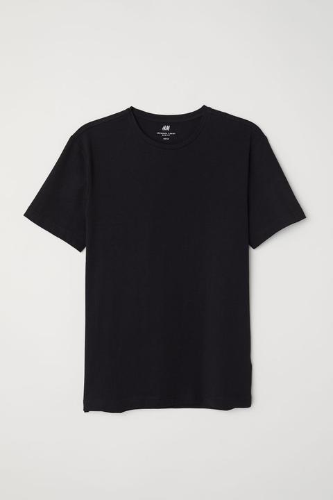 Camiseta Slim Fit - Negro