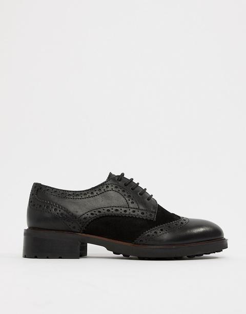 Dune - Eva - Scarpe Stringate In Pelle - Nero