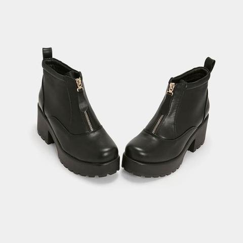 Heim Chunky Zip Up Boots