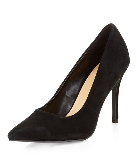 new look black pointed heels