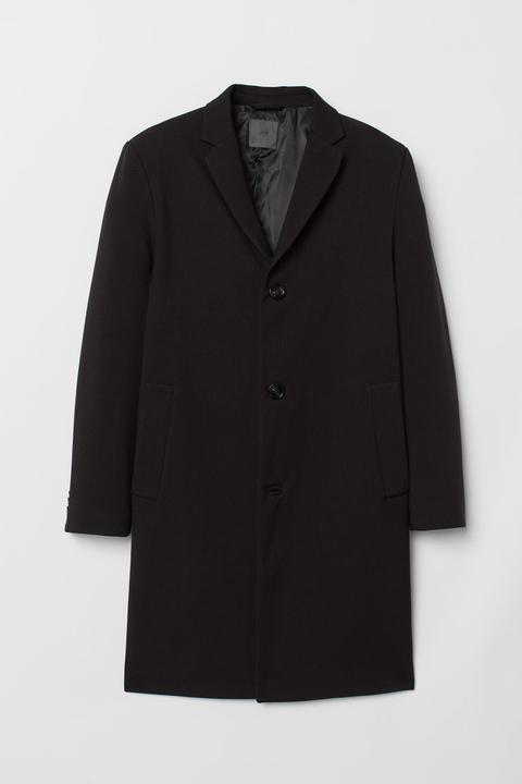 H & M - Cappotto In Misto Viscosa - Nero