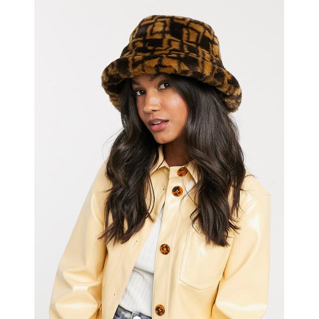 asos fur hat