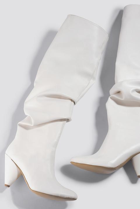 Taka Women Knee Boots White