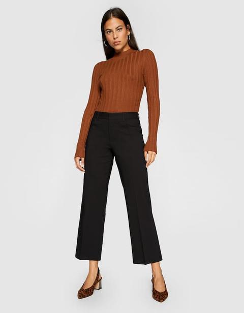 Pantaloni Eleganti Dritti Nero