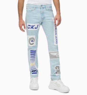 Ckj 035 Straight Patched Jeans from Calvin Klein on 21 Buttons