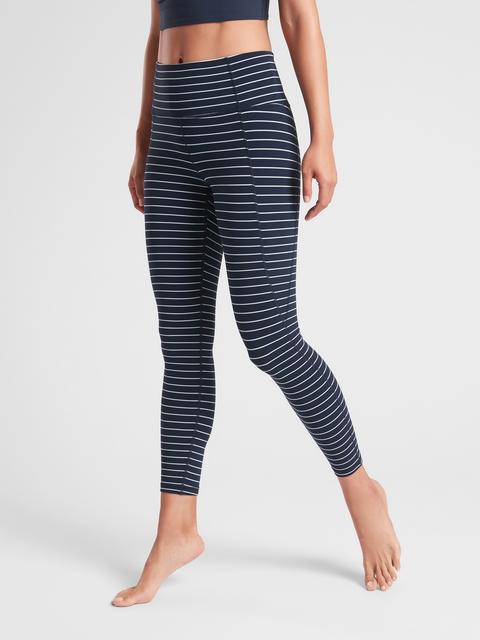 Athleta store stripe salutation