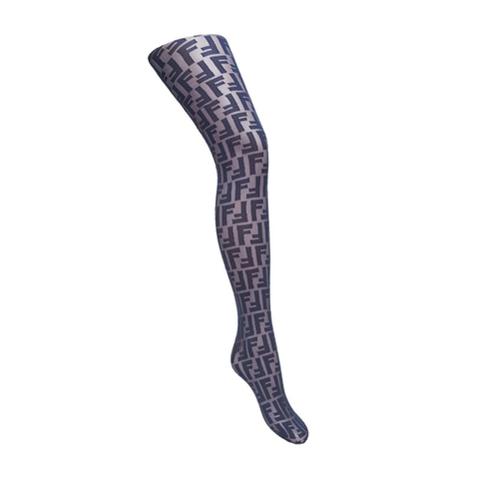 Fendi Collants À Motif Monogrammé Ff - Bleu