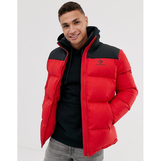 converse red jacket