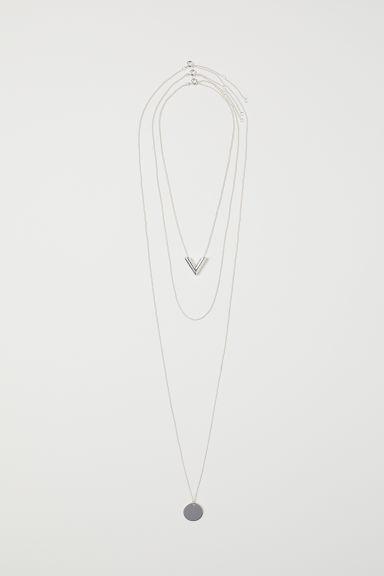 H & M - Collane, 3 Pz - Argento