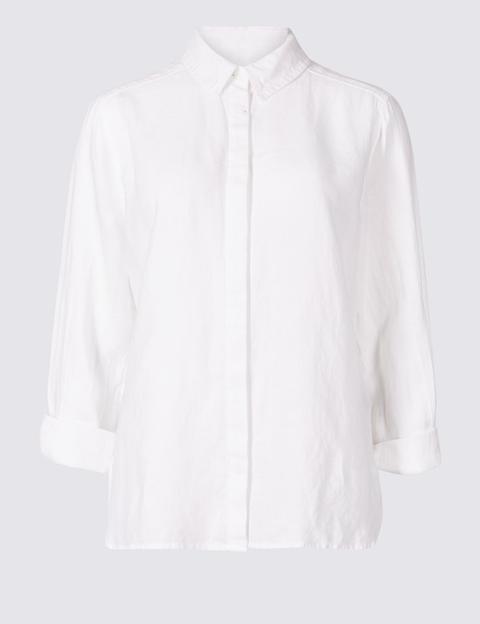 Pure Linen Long Sleeve Shirt