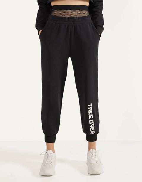 Pantalón Jogger Con Rejilla