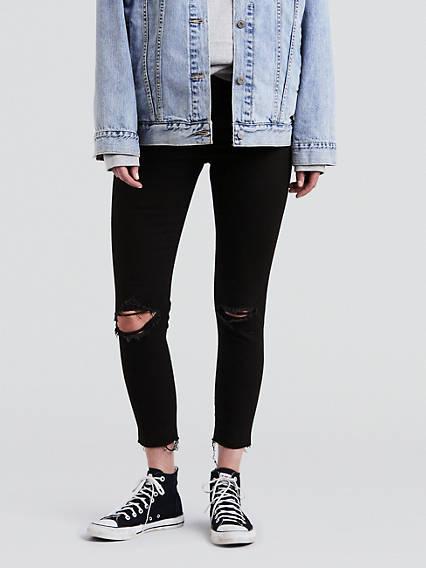 levi's ripped skinny wedgie jeans