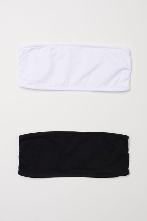 Pack De 2 Sujetadores Bandeau - Blanco