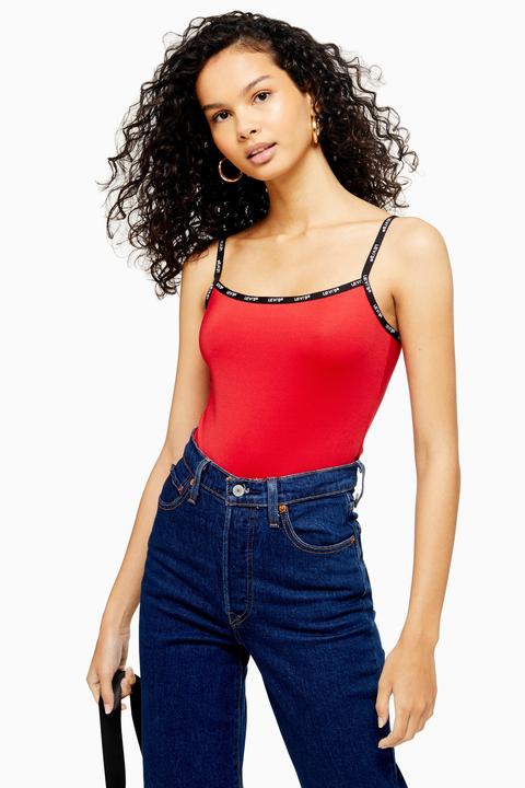 levi's red bodysuit