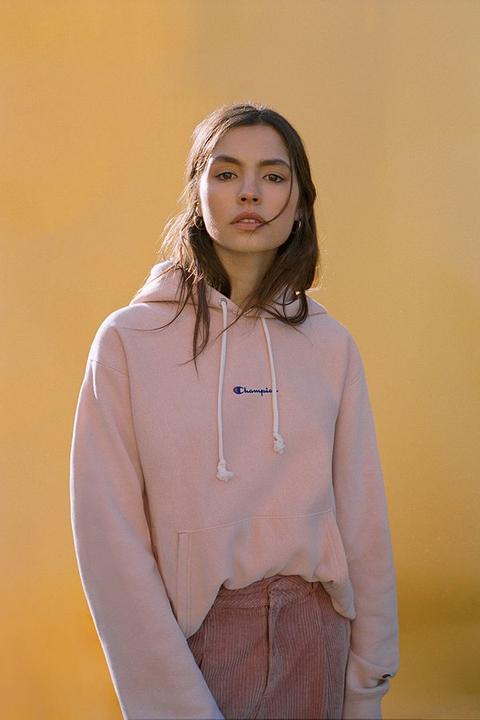 Champion Dusty Rose Logo Hoodie from 