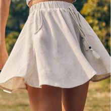 Shorts Bolsillo Liso Bohemio