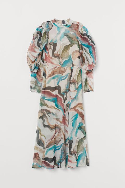H & M - Abito Con Collo Alla Coreana - Turchese