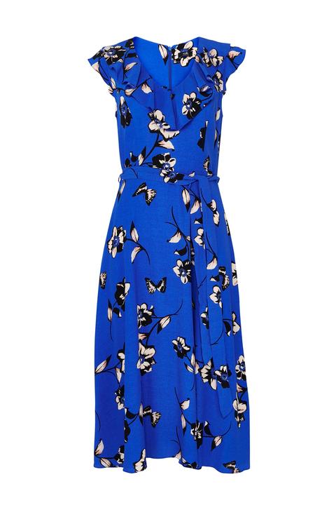 wallis blue floral dress