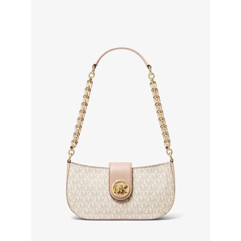 Mkbolso De Hombro Carmen Extrapequeño Con Logotipo - Vanilla/soft Pink - Michael Kors