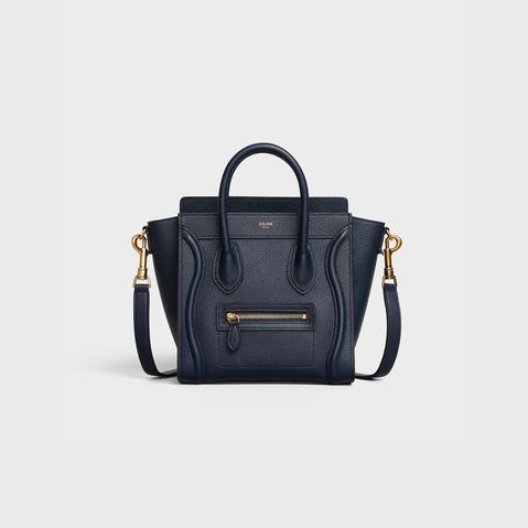 Bolso Luggage Nano De Piel De Becerro Martillada