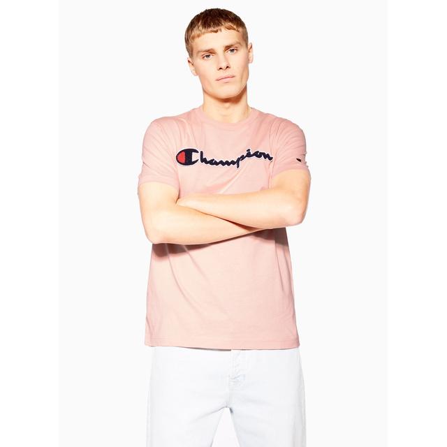 pink champion shirt mens