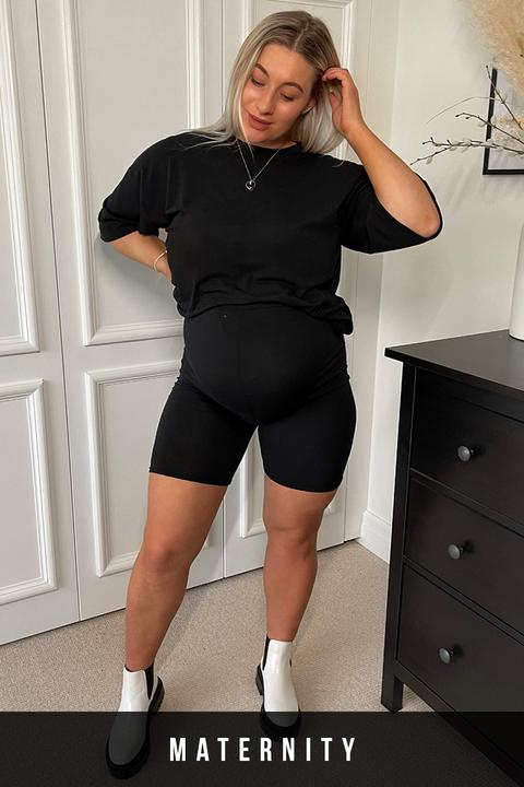 Black Shorts - Carys Whittaker Maternity Black Cycling Shorts