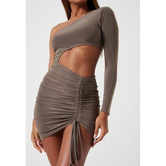 Brown Slinky Double Layer Seamless One 
