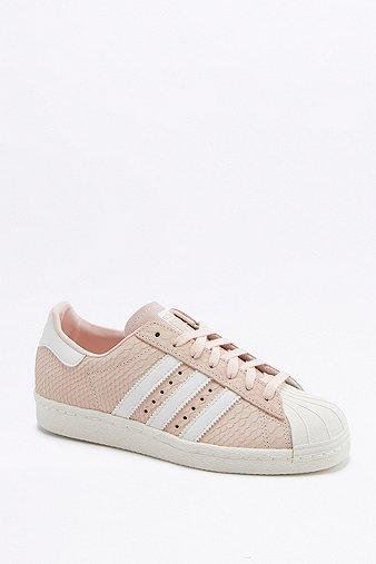 Adidas Originals Superstar Pink Snakeskin Trainers - Womens Uk 8