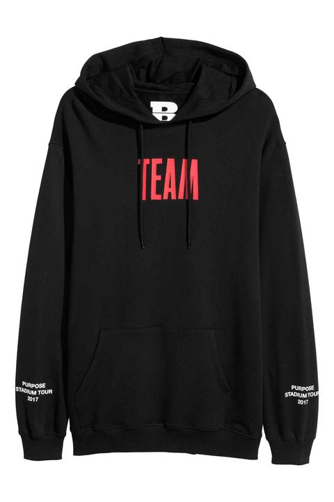 Sudadera Con Capucha Y Motivo